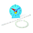 Hand2Mind - Horloge de ligne numérique avancée de démonstration magnétique-horloge analogique pour les enfants : Les enfants apprennent à dire l'heure facilement en apprenant à voir l'heure sur une ligne numérique avant de mettre la ligne sur l'horloge. Cela peut être travaillé par les enfants indépendamment.