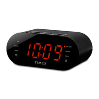 Radio-réveil double alarme FM Timex T232B avec recharge USB - Noir -Tuner FM numérique avec 10 stations préréglées