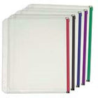 Cardinal® - Pochettes de reliures expansibles à glissière, 1/2 po, paq./5-Les pochettes sont expansibles à 1/2 po et ont une capacité de 100 feuilles de format lettre, notes ou autres articles