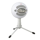 Blue Snowball iCE Plug 'n Play USB Microphone - White-Cardioid pickup pattern: Captures your voice with clear, focused sound for streaming, podcasting, broadcasting, Skype calls and Zoom meetings
