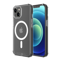AXS - PROShield etui transparent compatible avec MagSafe teste contre les chutes pour Apple iPhone 13, Noir-Coin renforçis absorbent les chocs en creant un coussin d'air entre l'appareil et les surfaces
