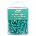 JAM PAPER - Colore norme 1" Trombones, Bleu sarcelle, 3 paquets de 100-Couleur sarcelle