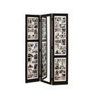 Nexxt - Paravent à trois panneaux pour photos Preston avec miroir, 65 po x 42 po x ¾ po-Séparateur de pièce à 3 panneaux: Créez un nouvel espace avec un magnifique séparateur de pièce facile à utiliser. Créez de l'intimité dans votre maison, créer une nouvelle pièce ou cacher des éléments de rangement