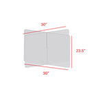 Diviseur de table à 4 voies Mark Maker - 30" L x 30" L x 23,5" H - Acrylique transparent 1/4" - Pas de traversées-Fabriqué à partir d'acrylique transparent de 1/4".