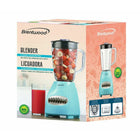 Brentwood Mélangeur à impulsionscolour 12 vitesses Plus, bleu-Comprend un bocal en plastique de 50 oz avec couvercle / bouchon de remplissage