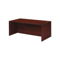 Office Star - Coquille de bureau 60 po de la collection Napa, fini acajou-Avec dessus et panneaux d'extrémité de 1 po, et panneaux de modestie de 5/8 po