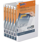 Reliure à anneaux View QuickFitMD 5/8 po AD-blanc, Paquet de 6-Round Ring View, White, 100 sheet capacity, 5/8"