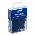 JAM PAPER - Colore norme 1" Trombones, Bleu Fonce, 2 Paquets de 100-Quantite : 2/paquet (100 par boîte)