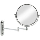 Valet – Miroir mural grossissant 8 po, chrome-Miroir pivotant de 8 po de diamètre avec facteur de grossissement de 5x sur 1 côté