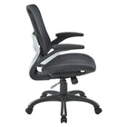 Fauteuil de direction Work Smart avec siège et dossier en mailles, noir-Contrôle synchronisé de l'inclinaison 2-à-1 verrouillable avec réglage de la tension