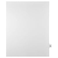 Markmaker - Intercalaires imprimes Legal, Blanc, 1/15th coupe, format lettre, sans trous, 25 tabs/PQT, 5 PQT/Boite, Numero 118-Intercalaires imprimes Legal
