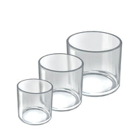 Azar Displays – Ensemble de présentoirs cylindriques de luxe pour comptoir, 4, 5, et 6 po (556333-SET)-Présentoirs de comptoir