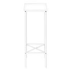 Monarch Specialties - 2079 Table D'Appoint - 24 po H/Blanc/Metal Blanc-Garantie : 1 an limite pour les pieces