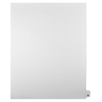 Markmaker - Intercalaires imprimes Legal, Blanc, 1/25th coupe, format lettre, sans trous, 25 tabs/PQT, 5 PQT/Boite, Numero 75-Intercalaires imprimes Legal