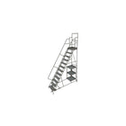Tri-Arc – Échelle roulante pour la cueillette de marchandise, 24 x 120 po, 12 paliers, à perforations (KDSP112246)-Matériau du cadre : Acier