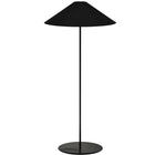 Dainolite - Lampe sur pied trapézoïdale transitionnelle Maine, 1 lumière, abat-jour noir-Noir