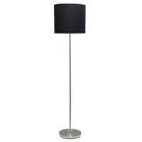 Simple Designs - Lampe de sol à incandescence, noir (LF2004-BLK)-Conception classique et simple qui convient à n?importe quelle pièce