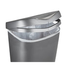 Umbra â€“ Poubelle à pédale Brim, 50 L, nickel-Fermeture du couvercle en douceur à lâ€™aide de la pédale en acier inoxydable