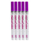 JAM Paper - Marqueur de peinture opaque à pointe fine, violet vif, 5/paquet (7665896g)-Marqueur de peinture opaque à pointe fine idéale pour la calligraphie et permettant de tracer des motifs complexes