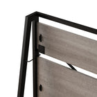 Homenations - Bureau pliant-Métal, stratifié papier MDF pour une longue durée de vie