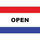 Drapeau avec message, 36 x 60 po, Open-Drapeau 100 % polyester de 36 x 60 po pour usage intérieur ou extérieur