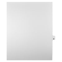 Markmaker - Intercalaires imprimes Legal, Blanc, 1/25th coupe, format lettre, sans trous, 25 tabs/PQT, 5 PQT/Boite, Numero 66-Intercalaires imprimes Legal