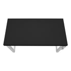 Monarch Specialties - 7684 Bureau 48 po L - Hauteur Adjustable Noir/Metal Argent-10