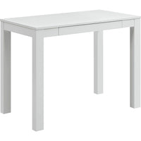 Altra – Bureau Parsons avec tiroir, blanc (9178096)-Personnalisez votre bureau à domicile avec le bureau fonctionnel Altra Parsons avec tiroir