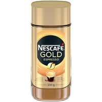 Nescafé - Gold, café Espresso instantané - 100 g-Fait de grains arabica de qualité supérieure, cueillis à la main. 100% Arabica, avec Crema.