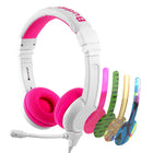 BuddyPhones School - Rose-Style de casque sur l'oreille pour les enfants avec SafeAudio