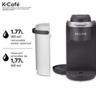 Keurig – Cafetière et machine à latte et cappuccino une tasse à la fois K-Café, charbon-Compatible avec le filtre à café réutilisable universel Keurig My K-Cup. Préparez votre propre café moulu (vendu en sus)