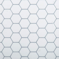 CTG Brands Hexagon Wall Tile, 10" x 10", White, 6 Pack-Ensemble : livré dans une boîte de 6 feuillets de carreaux muraux de qualité supérieure, adaptés aux surfaces lisses et propres
