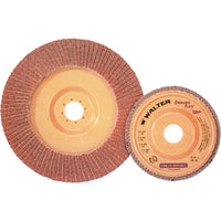 Walter Surface Technologies - Disque À Lamelles Stainless Enduro-Flex, 4-1/2po x 4-1/2po, Type 27, paquet de 4-Matériau abrasif Alumine de zirconium