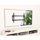 CorLiving - Fixation murale inclinable à profil bas pour téléviseurs de 37 po à 70 po, noir-Supporte jusqu'à 77 lb/35kg