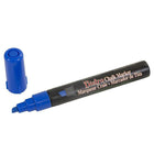 JAM Paper – Marqueur craie à pointe biseautée, bleu (526483BU)-Pointe du marqueur : Biseautée