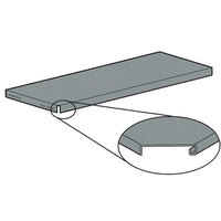 Étagères à angle rainuré, tablettes, poids lb, 18,5, RG993, paquet de 2-Dimensions : 24 larg. x 48 prof. (po)