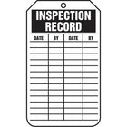 Étiquettes d’état de l’équipement et d’inspection de sécurité, Inspection record, SAU714, 25/paquet-Langue : anglais