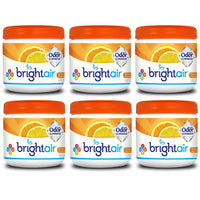 Éliminateur dâ€™odeurs puissant Bright Air, parfum mandarine et citron frais, 365 g, 6 paquets/boîte-Pour rafraîchir tout espace avec un parfum naturel et propre tout en éliminant les odeurs non voulues
