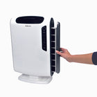 Fellowes - Purificateur d’air AeraMax 200/DX55-Le filtre HEPA avec traitement antimicrobien élimine en toute sécurité 99,97 % des particules en suspension dans l’air aussi petites que 0,3 micron, y compris les allergènes, les virus et la fumée de cigarette.