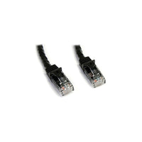 StarTech  Câble de raccordement sans crochet N6PATCH15BK Cat 6, 15 pi, noir-Deux connecteurs RJ-45 mâles assurent une connectivité transparente