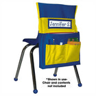 Carson-Dellosa - Pochette de rangement Chairback Buddy, bleu/jaune-Maternelle à la 2e secondaire