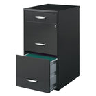 Office Designs – Classeur vertical à profondeur de 18 po, 3 tiroirs, charbon-Suspension à glissière robuste en trois parties, sur roulement à billes, pour des tiroirs qui glissent en douceur