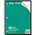 Hilroy 1-Subject Notebook - 10-1/2" x 8" - 80 Pages - Assorted Colours-80 pages of ruled paper