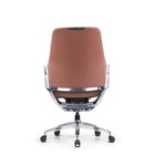 DecentLiving - Chaise de bureau à hauteur standard - Marron-Profondeur d'assise, hauteur et tension d'inclinaison réglables