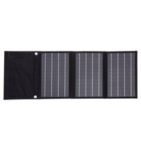 Technaxx - Étui de chargement solaire 21W TX-207 - noir-Panneau solaire étanche pliable compacte, idéal pour le voyage, le camping et l’utilisation en plein air