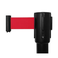 Wamaco - Ceinture rétractable pour montant, noir/rouge (38-9900-AR)-Solution parfaite pour le contrôle de foules de sécurité dans les endroits à haute circulation