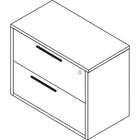 Office Star – Classeur latéral de la collection Napa, 2 tiroirs, assemblé, c-Surfaces laminées thermoliées résistant aux égratignures