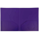 JAM Paper Chemise de présentation 2 pochettes, plastique robuste, 9 x 12 po, violet, 12/paq.-Taille : 9 x 12