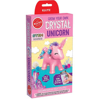 Klutz Grow A Crystal Unicorn-Comprend de la poudre pour cristaux, des cure-pipes colorés, un moule sur mesure et un animal en plastique.
