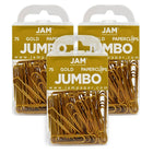 JAM Paper – Trombones géants, or, 3 paquets de 75, total de 225 (21832060b)-Métal doré